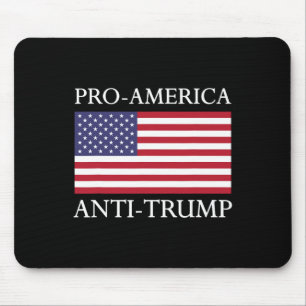 Pro-america Anti-trump - American Usa Flag Resist Mouse Mat