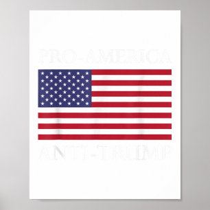 Pro-america Anti-trump - American Usa Flag Resist Poster