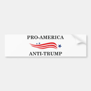Pro-America Anti-Trump Bumper Sticker