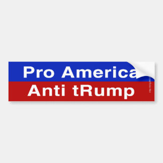 Pro America, Anti Trump Bumper Sticker