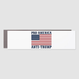 Pro-America Anti-Trump Bumper Sticker Car Magnet