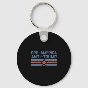 Pro-america Anti-trump Funny Patriotic Retro Polit Key Ring