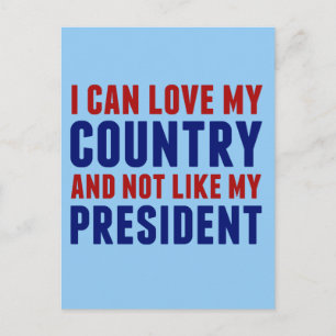 Pro America Anti Trump Postcard