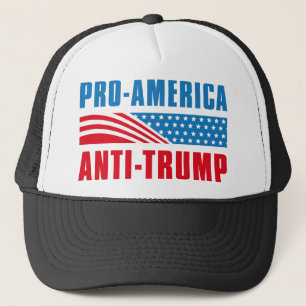 Pro- America Anti Trump Trucker Hat
