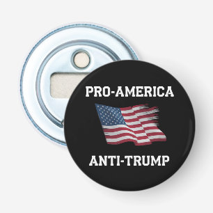 Pro America Anti Trump Vintage USA Flag Bottle Opener