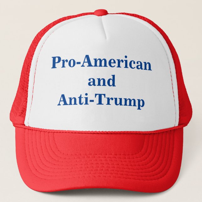Pro-American and Anti-Trump Cap (Front)