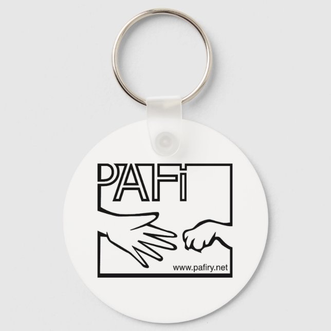 Pro Animals Finland BW Logo Key Ring (Front)