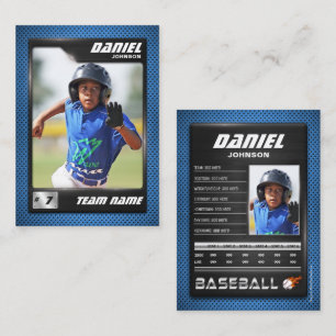 PRO Baseball Card with Stats Player Trading Card 