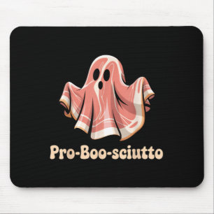 Pro Boo Sciutto Funny Italian Halloween Ghost Mouse Mat