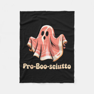 Pro Boo Sciutto Funny Italian Halloween Ghost Pros Fleece Blanket