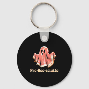 Pro Boo Sciutto Funny Italian Halloween Ghost Pros Key Ring