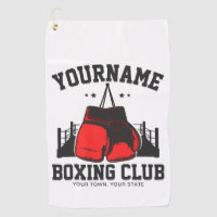Pro Boxer ADD NAME Red Gloves Boxing Ring Training