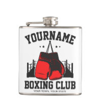 Pro Boxer ADD NAME Red Gloves Boxing Ring Training