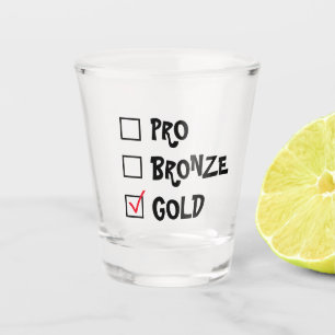 Pro Bronze Gold Shot Glass