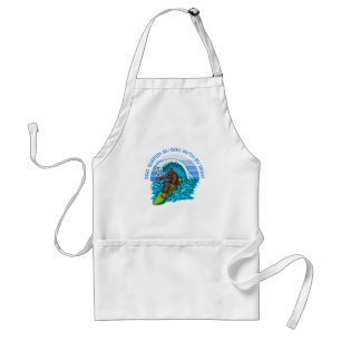 Pro By Day, Myth By Night Surfing Bigfoot Standard Apron