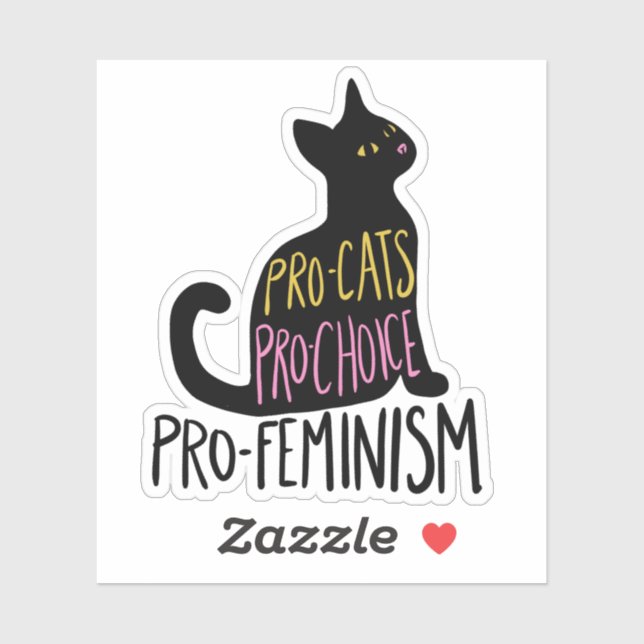 Pro-cats Pro-choice pro-feminism (Sheet)