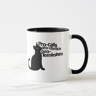 pro-cats pro-choice pro-feminism mug