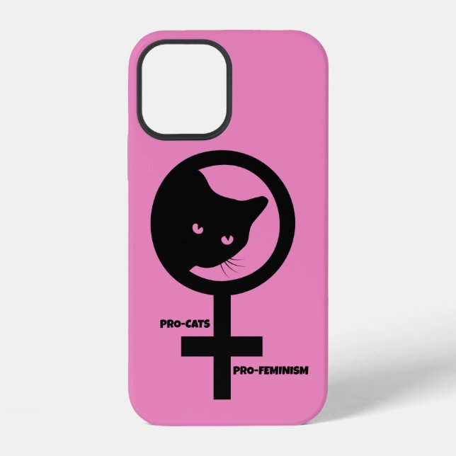 Pro Cats Pro Feminism iPhone Case (Back)