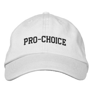 Pro Choice black & white pro abortion rights Embroidered Hat
