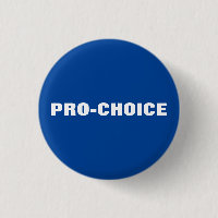 Pro choice blue & white minimalist modern