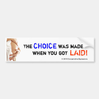 Pro-Choice! Bumper Sticker