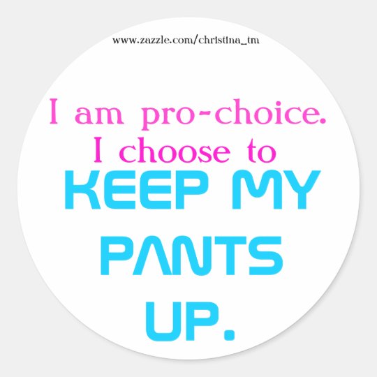 Pro-Choice Classic Round Sticker