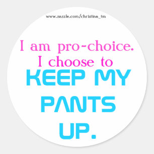 Pro-Choice Classic Round Sticker