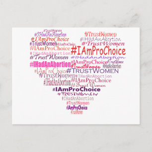 Pro Choice Heart Postcard