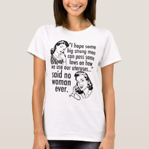 Pro Choice Humour Political Cartoon Vintage T-Shirt