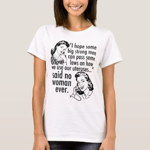 Pro Choice Humour Political Cartoon Vintage T-Shirt