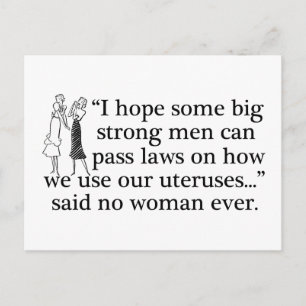 Pro Choice Meme Postcard