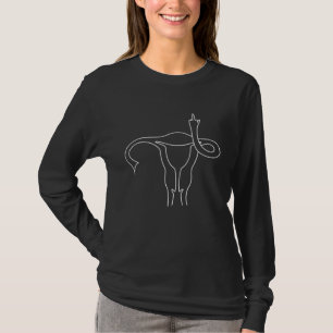 Pro Choice Middle Finger Uterus Gift Idea T-Shirt