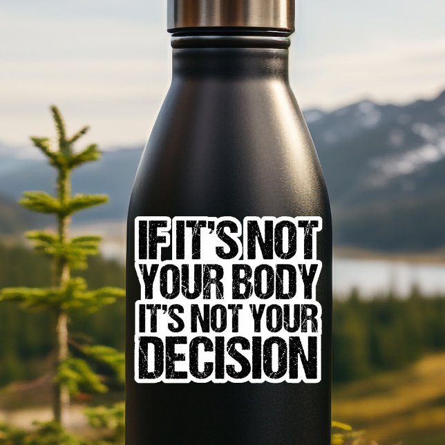 Pro Choice Not Your Body Not Your Decision Quote (Creator Uploaded)