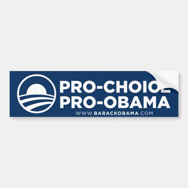 Pro Choice Obama Bumper Sticker (Front)