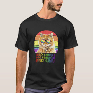 Pro Choice Pro Feminism Pro Cat LGBTQ Feminist T-Shirt