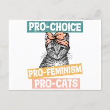 Pro Choice Pro Feminism Pro Cats