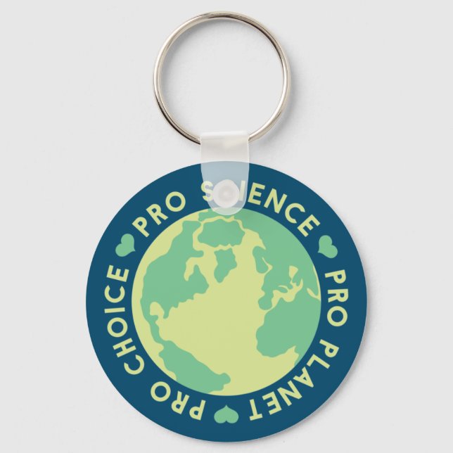 Pro Choice Pro Science Pro Planet Earth Key Ring (Front)