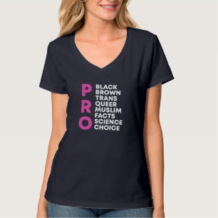 Pro Choice Queer Trans Science Black Gay Pride Equ T-Shirt
