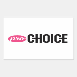Pro-Choice Rectangle Sticker (Sheet of 4)