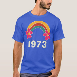 Pro Choice Retro Vintage Rainbow 1973 Feminism 197 T-Shirt