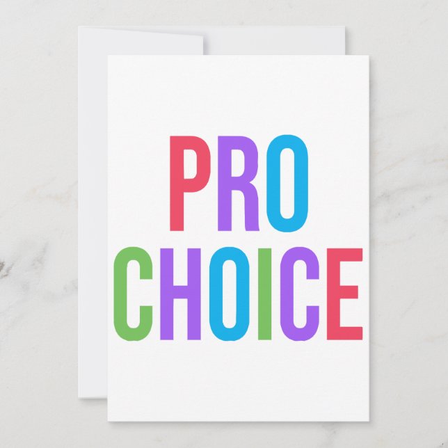 Pro-Choice Roe v Wade Feminist Women's Rights  Invitation (Front)