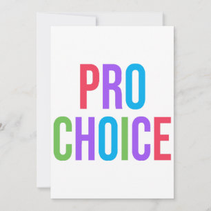 Pro-Choice Roe v Wade Feminist Women's Rights  Invitation