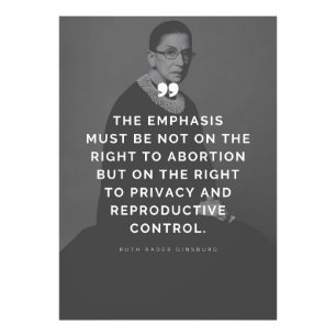 Pro Choice Ruth Bader Ginsburg Quote Photo Print