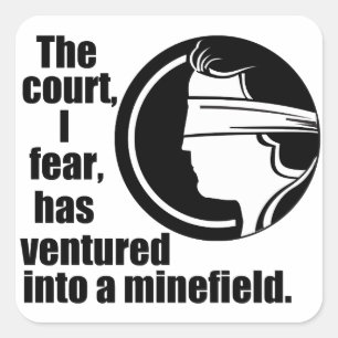 Pro Choice Ruth Bader Ginsburg Supreme Court Quote Square Sticker