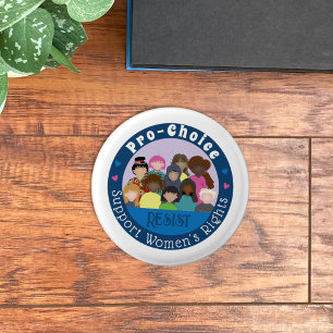 Pro-Choice Support Women's Rights Pin Button