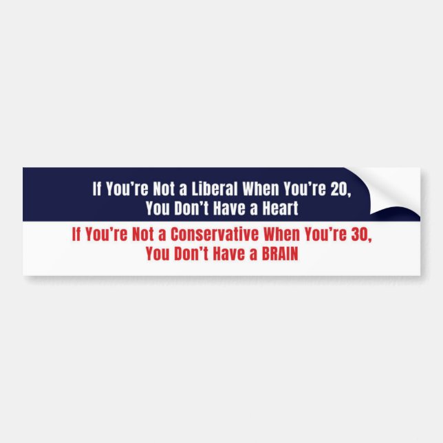 Pro-Conservative Anti-Liberal Patriotic Sticker (Front)
