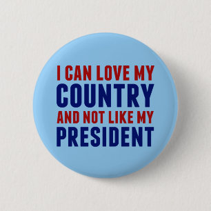 Pro Country Anti President Patriotic American 6 Cm Round Badge