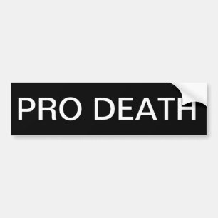 PRO DEATH BUMPER STICKER