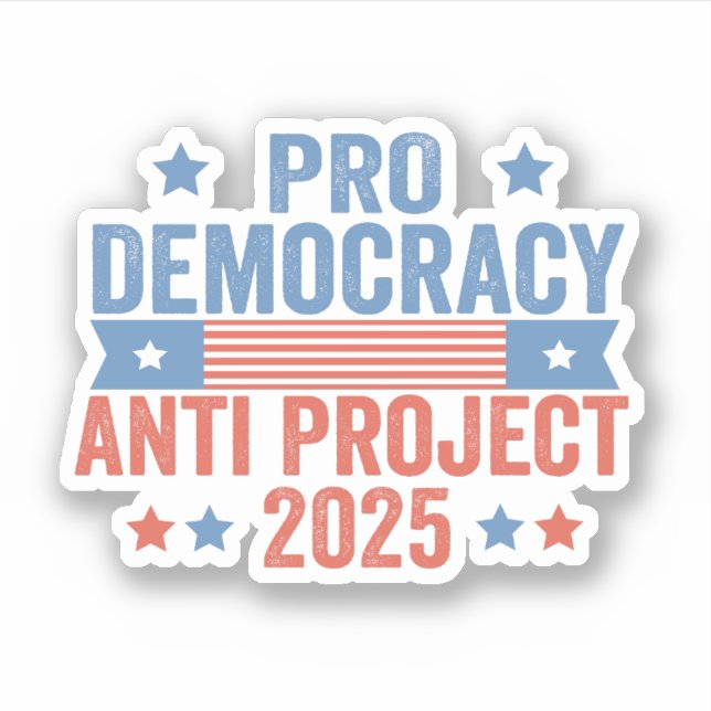 Pro Democracy Anti Project 2025 Republican Trump (Front)