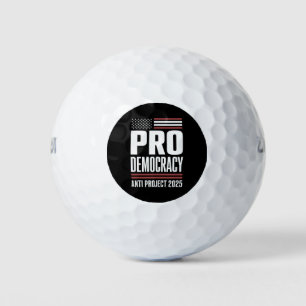 Pro Democracy Anti Project 2025 Trump 2025 Golf Balls